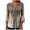 Brown, variant on Long Sleeve T-Shirts for Women Summer V-Neck 3/4 Sleeve Print Home T-shirt Blouse,Blue