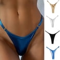 thumbnail image 2 of Womens T-Shaped Panties Clothes Lingerie Adjustable Thin Thong Low Waist Bikinis Bottom Underwear Low Rise Thong, 2 of 9