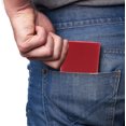 thumbnail image 3 of Cartera Hombre Piel Genuina Triple Cierre Interno Interiores en Piel Rojo, 3 of 6