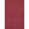 thumbnail image 4 of HomeRoots 677895 8 x 10 ft. Red & Ivory Geometric Transitional Washable Machine Made Rectangle Area Rug with UV Protection, 4 of 9