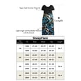 thumbnail image 4 of SheepFlare Women Plus Size Petite Maxi Dress Short Sleeve Casual Beach Bohemian Long Dresses with Pockets, 4 of 6