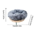 thumbnail image 3 of 8-Inch Soft Plush Small Pet Snuggle Nest With Stable Base, Cozy Warm Resting Platform For Birds, Hamsters And Tiny Furry Friends, Comfortable Sleeping Spot For Home Cage Use, 3 of 6