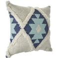 thumbnail image 2 of Ox Bay Tufted Winter Paradise Vintage Indigo 20 in. x 20 in. Indoor Throw Pillow, 2 of 5