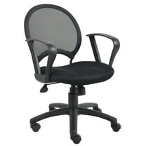 Boss Office Products B6217 Mesh Chair with Loop Arms