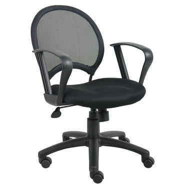 Boss Office Products B6217 Mesh Chair with Loop Arms