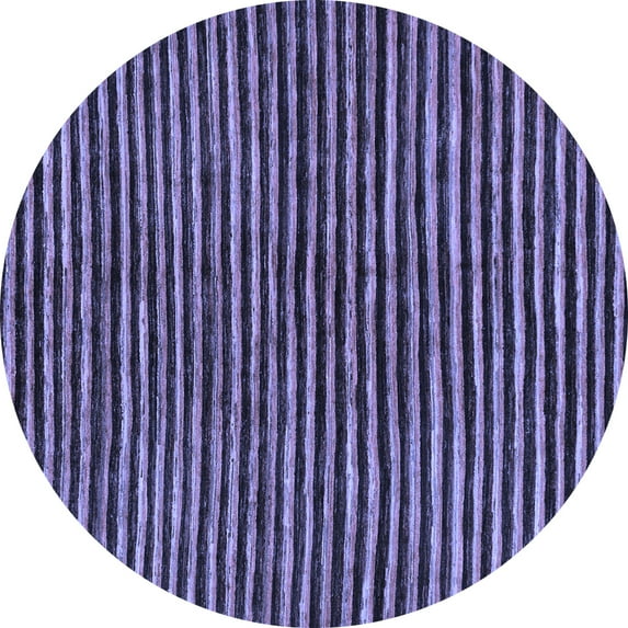 Ahgly Company Indoor Round Oriental Blue Modern Area Rugs, 6' Round