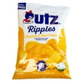 thumbnail image 4 of Utz Ripples Cheddar and Sour Cream Potato Chips - Cheesy Sour Cream Natural Flavors - 4, 2.75oz bags, 4 of 4