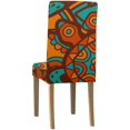 thumbnail image 4 of ABPHQTO Funda protectora para silla con estampado tribal de arte africano, funda protectora para asiento para comedor, Hotel, boda, fiesta, juego de 6, 4 of 4