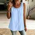 thumbnail image 5 of FNFYFH Womens Tank Tops Sleeveless Scoop Neck Loose Fit Casual T Shirt Summer Beach Flowy Tank Top, 5 of 7