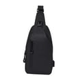 thumbnail image 3 of Milageto Men Chest Bag Casual Tote Bag Mini Shoulder Bag for Running Cycling Climbing Black, 3 of 8