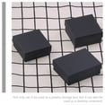 thumbnail image 4 of FESTFENDS 6Pcs Small Jewelry Box Black Paperboard Sleek Design For Women Men, 4 of 8