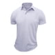 thumbnail image 1 of pstuiky camisetas para hombre, Camiseta de manga corta para hombre, estilo informal, lisa, con cuello vuelto y botones camisetas de hombre xl, 1 of 4