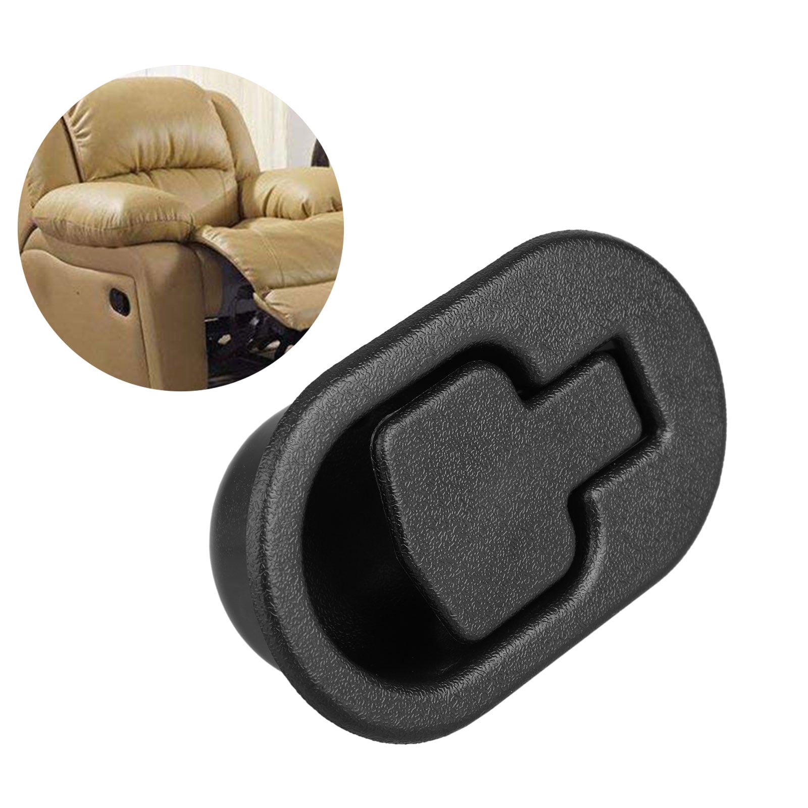 Sturdy Recliner Sofa Chair Release Oval Black Plastic Pull Handle Fits Ashley 