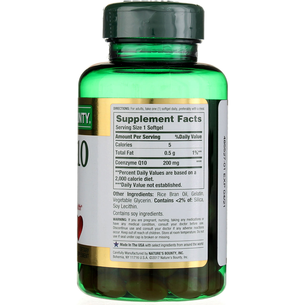Nature's Bounty Heart Health Co Q10 Rapid Release Softgels, 200 mg, 80 Ct