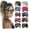 D, variant on 10 Pack Extra Wide Headbands for Women Large Turban Headband Boho Head Wrap Elastic Hairbands Hair Twisted Knot Hair Accessories