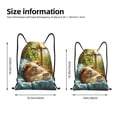 thumbnail image 5 of Yiaed Lazy Home Style Guinea Pig Print Drawstring Bags Drawstring Backpack Bulk String Back Pack Gym Sport Bag-Medium, 5 of 5