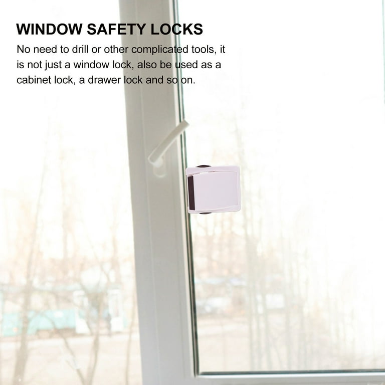 Children Proof Sliding Glass Door Window Lock Kids Safety Slide