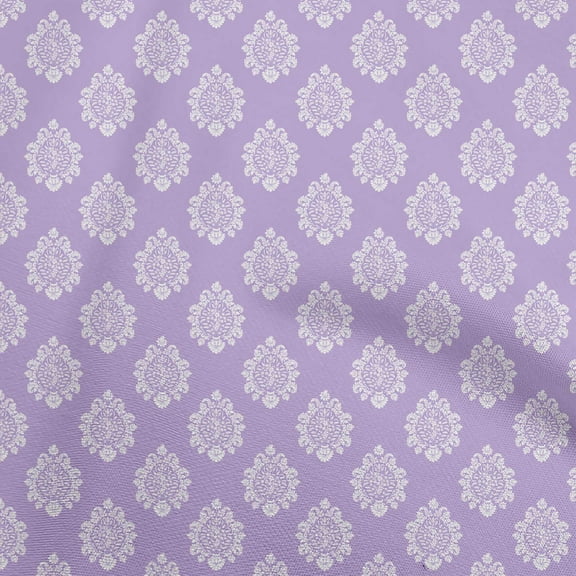 oneOone Cotton Cambric Amethyst Fabric Block Quilting Supplies Print Sewing Fabric By The Yard 56 Inch Wide