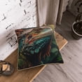 thumbnail image 5 of KLL Realistic Colorful Chameleon Decorative Throw Pillow Covers Velvet Soft for Couch Sofa Bedroom Living Room Outdoor (No pillow core)- 18"x18", 5 of 5