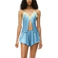thumbnail image 2 of Franhais Women's Summer Lace Floral Camisole Sleeveless Backless Deep V Neck Split Sling Vest, 2 of 5