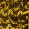 thumbnail image 1 of Ahgly Company Machine Washable Indoor Square Abstract Yellow Modern Area Rugs, 5' Square, 1 of 4