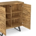 thumbnail image 5 of Lowry 39 inch Wide Solid Acacia Wood Modern Industrial Medium Storage Cabinet in Distressed Golden Wheat, 5 of 7