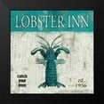thumbnail image 2 of Grey, Jace 12x12 Black Modern Framed Museum Art Print Titled - Lobster Teal, 2 of 5
