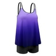 thumbnail image 4 of Womens Plus Size Tankini Swimsuits Two Piece Bathing Suits Tummy Control Tye-Dye Print with Shorts, 4 of 7
