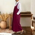 thumbnail image 5 of ClodeEU Women's Sleeveless Jumper Dress with Pockets,Casual Loose Tank Dress Wine,Womens Plus S, 5 of 7