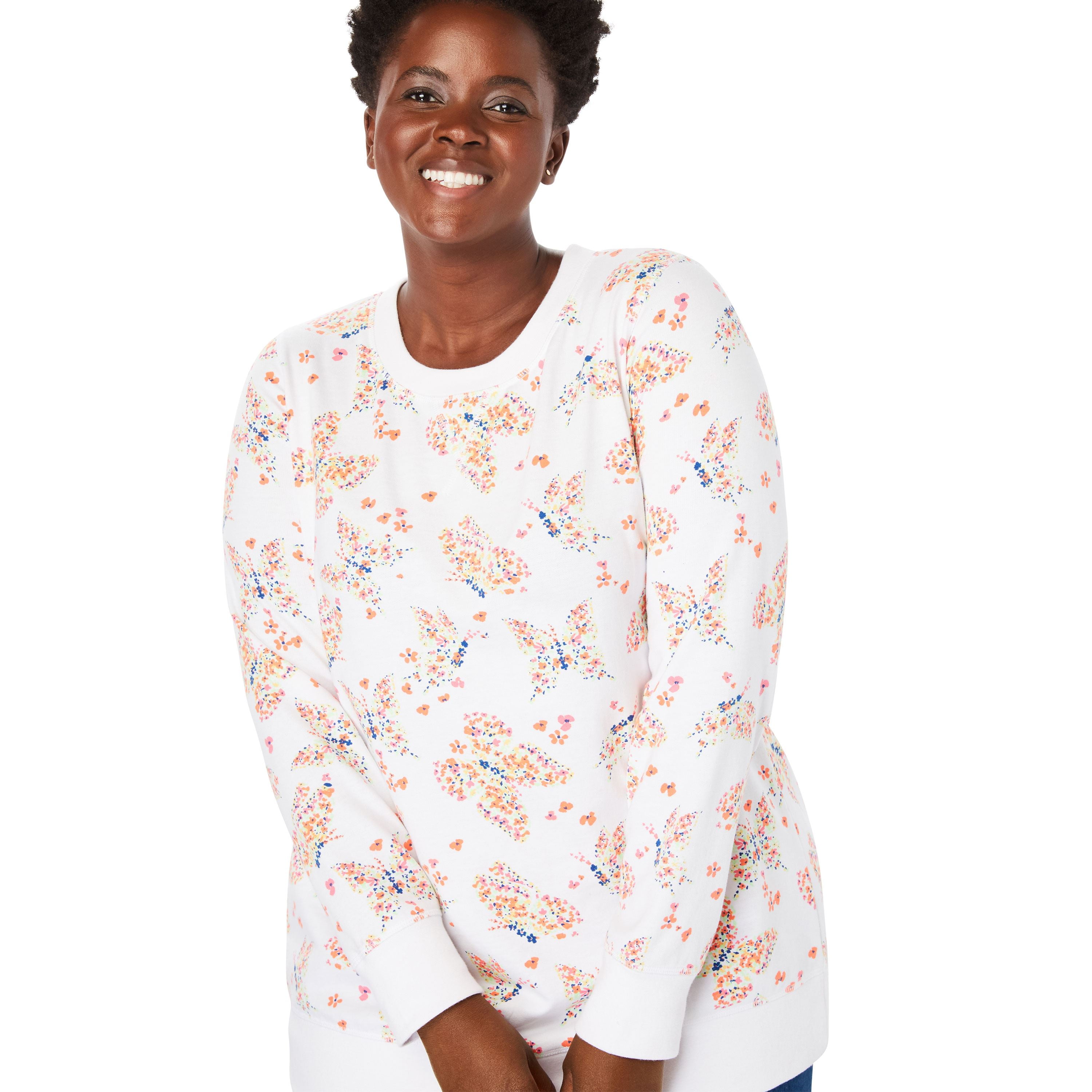 Plus size french terry sweatshirt Clearance