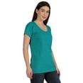thumbnail image 2 of Inkmeso Inkmeso T-shirt à Encolure Dégagée pour Femmes à Manches Courtes d'Été, T-shirt Basique, 2 of 7