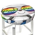 thumbnail image 3 of Naloa Panda with Sun glasses Round Bar Stool Cushion Cover 12-14 inch, Fits Kitchen, Office, Restaurant Chairs - 14 inch, 3 of 7