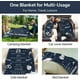 thumbnail image 5 of LHSHID 25th Anniversary Blanket Gifts Gift for 25th Wedding Anniversary 25 Years of Marriage Gift for Ruby Wedding Anniversary for Couple Yess Wife Husband Dad Mom Back Throw Blanket 60x80in, 5 of 6