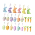 thumbnail image 4 of Adornos colgantes de Pascua: adorables y encantadoras manualidades de bricolaje con lazo de cinta para festividades. 24 pcs, 4 of 9
