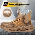 thumbnail image 4 of Steel Toe Shoes for Men Comfortable Work Safety Shoes Lightweight Steel Toe Sneakers for Men Puncture Proof Indestructible Mens Work Shoes Sneakers, 4 of 7