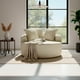 thumbnail image 4 of Ilios Innova | Sillón Circular Forli Beige, Sillón de Descanso Extra Grande con 3 Cojines, Tela Chenille Acanalada Suave, Estructura de Memory Foam, 4 of 9