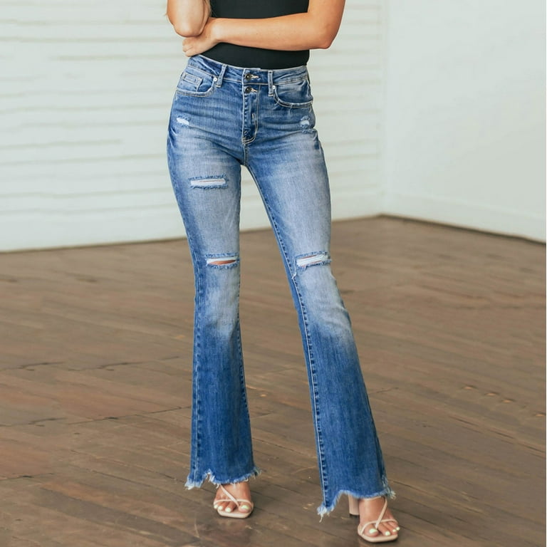 Slim Ladies Bell Bottom Jean, Zipper, High Rise at Rs 349/piece in New  Delhi