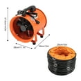 thumbnail image 2 of 10 Inches Utility Air Blower Fan 320W 1518CFM High Velocity Ventilator w/10 m Hose, 2 of 17
