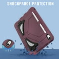 thumbnail image 4 of Dteck Kids Case for iPad 10th Generation 10.9 Inch, Heavy Duty Shockproof Rugged Child-Proof Protective Cover with Built-in Kickstand fot 10.9" iPad 10th Gen 2022,Deep Red, 4 of 8