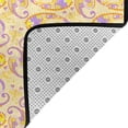 thumbnail image 2 of DouZhe Ethnic Style Yellow Paisley Rugs Doormat, Non-Slip Machine Washable Carpets Floor Door Mat , 36" x 24", 2 of 6