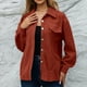 thumbnail image 3 of Chaqueta tipo camisa para mujer,Chaqueta de mujer con un solo pecho,Chaqueta de manga larga para mujer,Chaqueta de un solo pecho para mujer,Apariencia llamativa, 3 of 6