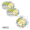 thumbnail image 4 of FEOLGEHLY 20PCS Disposable Plates, Lemon Themed Paper Plates 7 Inch, Paper Food Trays, Fruit Trays For Serving For Party, Summer Paper Plates, for Party Birthday Party & Events (A), 4 of 7