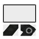 thumbnail image 1 of Pantalla de Proyección 16:9 Pantalla de Película Portátil Plegable HD 4K Pantalla de Proyección para Interiores y Exteriores Pantalla de Proyector Portátil para Viajes de, 1 of 8