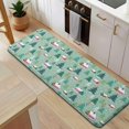 thumbnail image 5 of Light Green Christmas Village Pattern Kitchen Rug Mat,Kitchen Runner Rugs Non Skid Washable,Decorative Kitchen Floor Mats for Kitchen,Sink,Laundry,17"x47.2", 5 of 7
