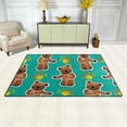 thumbnail image 3 of Coolnut Lightweight Soft Area Rugs 60 x 39 inch (5'x 3'3"), Cute Bears with Sun Floor Mat for Kids Playing Room Hardwood Floor Living Room Nursery Rugs, 3 of 6