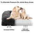 thumbnail image 2 of Nisrada Fluffy Plush Extra Large Pet Bed with Orthopedic Foam and Anti-Slip, Machine Washable Design, 2 of 9