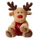 thumbnail image 1 of Peluche de ciervo para bebé de Navidad con astas y bufanda roja, 1 of 3