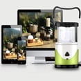 thumbnail image 4 of Lámpara de tienda portátil con carga USB para emergencias y reparaciones Luz LED verde para acampar al aire libre, 4 of 8