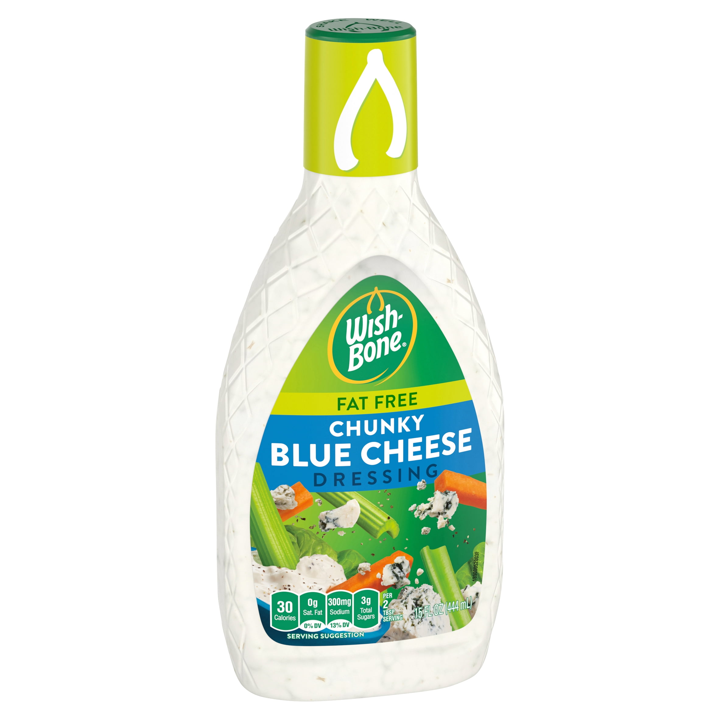 WishBone Fat Free Chunky Blue Cheese Dressing, 15 fl oz