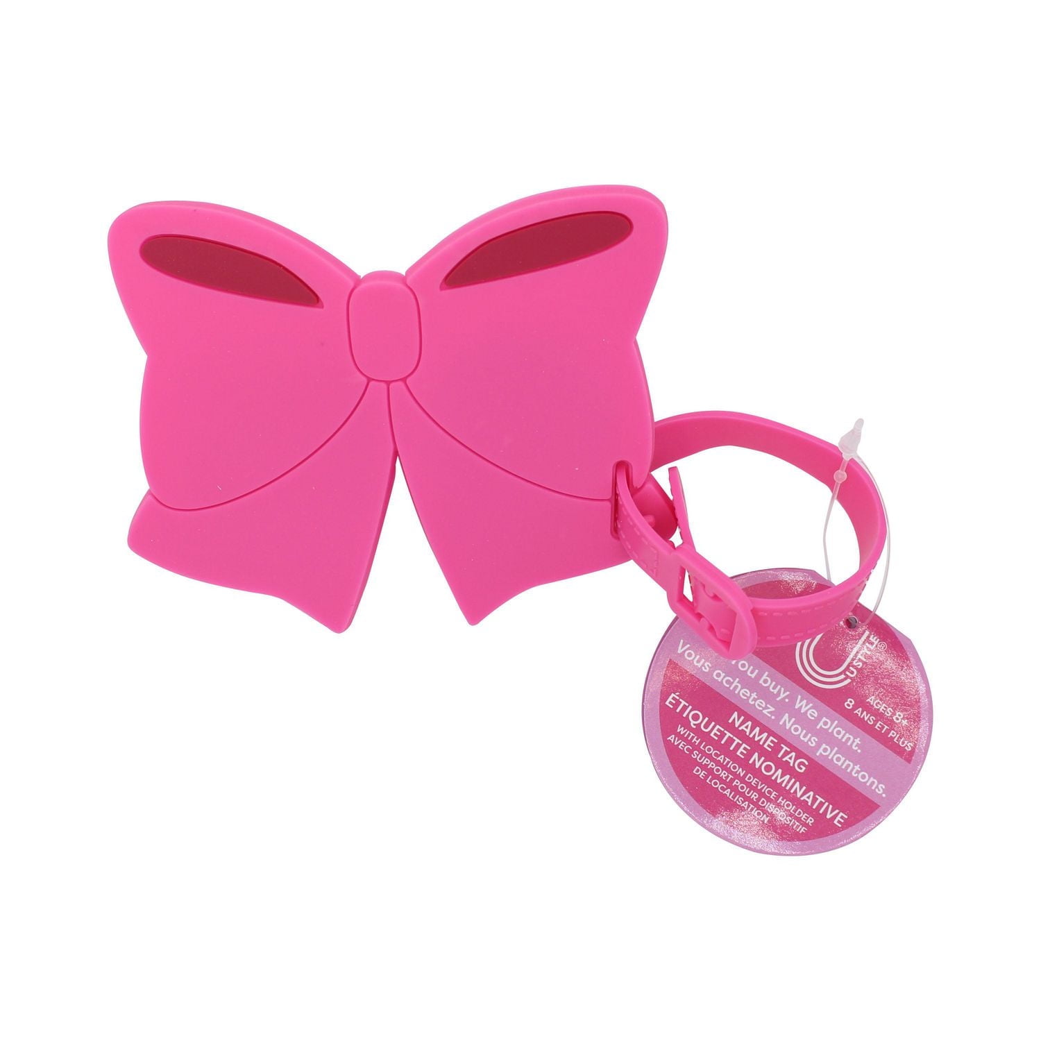 U Style Bow-Shaped Backpack & Luggage Tracker Holder, A stylish way to track & tag!